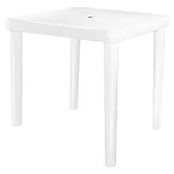 MESA CUADRADA FIESTA BLANCA QPLAST 70.5CM LARGO ANCHO Y ALTO