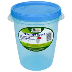 TAPER REDONDO 1 LT C/TAPA ROSCA DULCE HOGAR