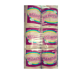 PAPEL TOALLA ECOLOGICO MILAGROS X 6UND.