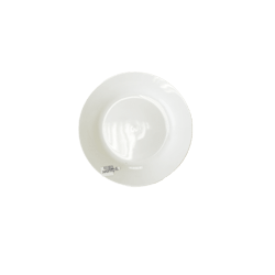 PLATO TENDIDO LOZA 6"  BLANCO