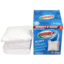 RECARGA HUMIDEX  SIN AROMA 3 UND X 400GR