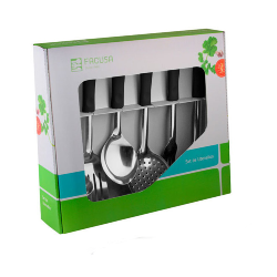 SET DE UTENSILIOS X 5 BAT.MP4 NEGRO  FACUSA 11005002