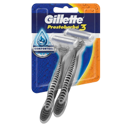 PRESTOBARBA 3 GILLETTE BLSA X 2 UND