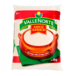 ARROZ VALLE NORTE SUPERIOR BLSA 5KG.