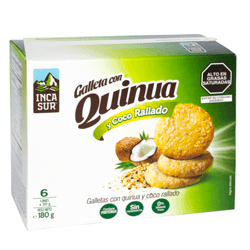 GALLETA INCASUR QUINUA CON COCO X 30GR X 6 UND