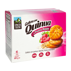 GALLETA INCASUR QUINUA CON FRUTOS ROJOS X 30GR X 6 UND