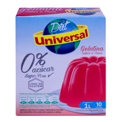 GELATINA FRESA UNIVERSAL DIET CJA 19 GR.