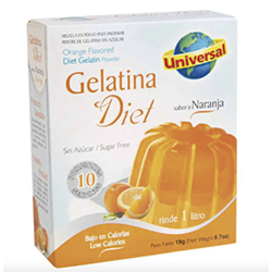 GELATINA NARANJA UNIVERSAL DIET CJA 19 GR.