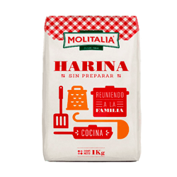 HARINA SIN PREPARAR MOLITALIA 1KG.