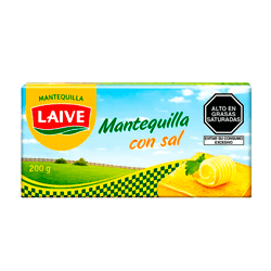 MANTEQUILLA LAIVE CON SAL BARRA 200GR