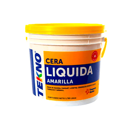 CERA LIQ. TEKNO AMARILLA BALDE 3785ML.