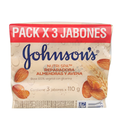 JABON JOHNSON ADULTO AVENA ALMENDRA T/PACK 110GR