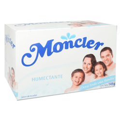 JABON MONCLER BLANCO HUMECTANTE CJA 145GR.