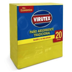 PAÑOS AMARILLOS TRADICIONAL VIRUTEX 20 UNID