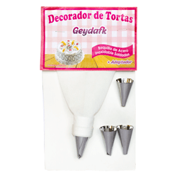 DECORADOR MANGA X 4 BOQ. ACERO C/U 594