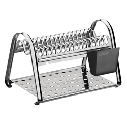 ESCURRIDOR D/PLATOS AC INOX C/NEGRO TRAMONTINA 61530010