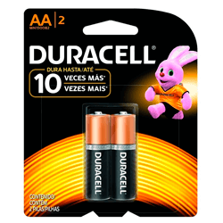 PILAS DURACELL AA X 2 UNID.