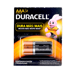 PILAS DURACELL AAA X 2 UNID