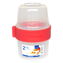 ENVASE LOCK & LOCK P/YOGURT 150+150 ML LLS211