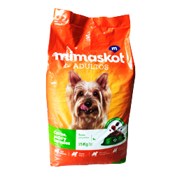 MIMASKOT ADULTO RAZAS PEQ CRN-PLL-CRL 15KG