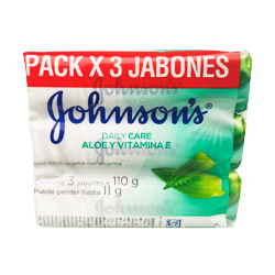 JABON JOHNSON ADULTO ALOE T/PACK 110GR