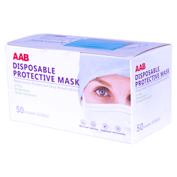 MASCARILLA DESECHABLE 3 PLIEGUES CJA 50 UND