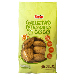 GALLETA DE COCO INTEGRAL UNION BLSA 195 GR